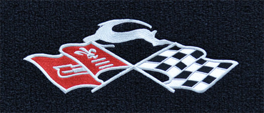 Chevy Cross-Flag Logo Floor Mats B-Body